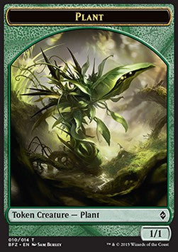 Plant Token (Green 1/1) - Battle for Zendikar (Token) [BFZ-T10]