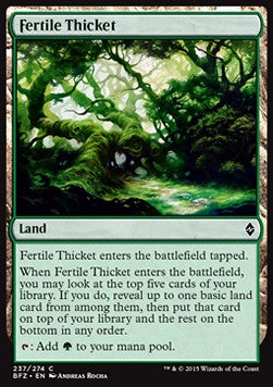 Fertile Thicket - Battle for Zendikar (Common) [BFZ-237] Hover Image