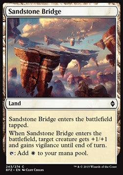 Sandstone Bridge - Battle for Zendikar (Common) [BFZ-243] Hauptbild