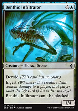 Benthic Infiltrator - Battle for Zendikar (Common) [BFZ-55] Hoofdafbeelding
