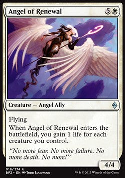 Angel of Renewal - Battle for Zendikar (Uncommon) [BFZ-18] Immagine principale del prodotto