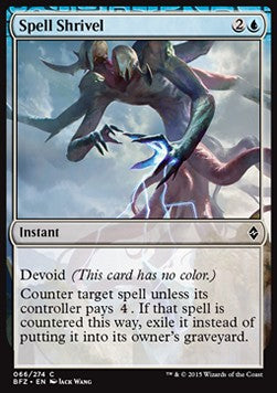 Spell Shrivel - Battle for Zendikar (Common) [BFZ-66] Hoofdafbeelding