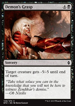 Demon's Grasp - Battle for Zendikar (Common) [BFZ-108] Hover Image