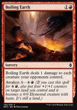 Boiling Earth - Battle for Zendikar (Common) [BFZ-142] Immagine principale del prodotto