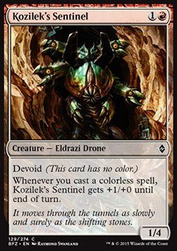 Kozilek's Sentinel - Battle for Zendikar (Common) [BFZ-129] Hoofdafbeelding