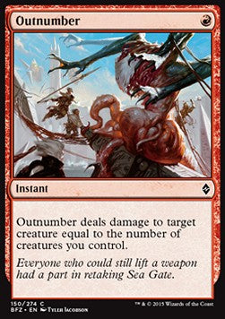 Outnumber - Battle for Zendikar (Common) [BFZ-150] Hover Image