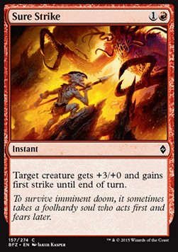 Sure Strike - Battle for Zendikar (Common) [BFZ-157] Hoofdafbeelding