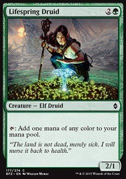 Lifespring Druid - Battle for Zendikar (Common) [BFZ-177] Immagine principale del prodotto