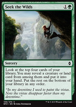 Seek the Wilds - Battle for Zendikar (Common) [BFZ-189] Immagine principale del prodotto