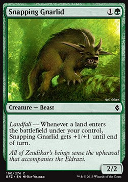 Snapping Gnarlid - Battle for Zendikar (Common) [BFZ-190] Hover Image
