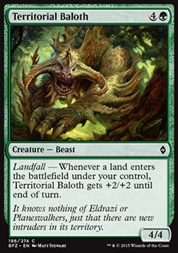 Territorial Baloth - Battle for Zendikar (Common) [BFZ-196] Hoofdafbeelding