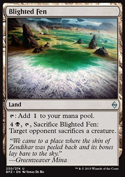 Blighted Fen - Battle for Zendikar (Uncommon) [BFZ-230] Hoofdafbeelding