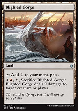 Blighted Gorge - Battle for Zendikar (Uncommon) [BFZ-231] Hoofdafbeelding