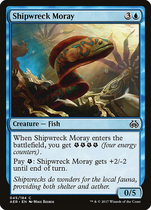 Shipwreck Moray – Aether Revolt (AER-45) Magic: The Gathering card