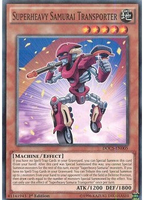 Superheavy Samurai Transporter — Dimension of Chaos (DOCS-005) Yu-Gi-Oh! card Hoofdafbeelding