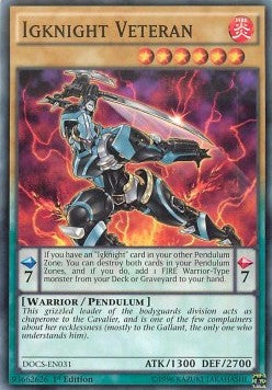 Igknight Veteran - Dimension of Chaos (Common) [DOCS-031] Immagine principale del prodotto