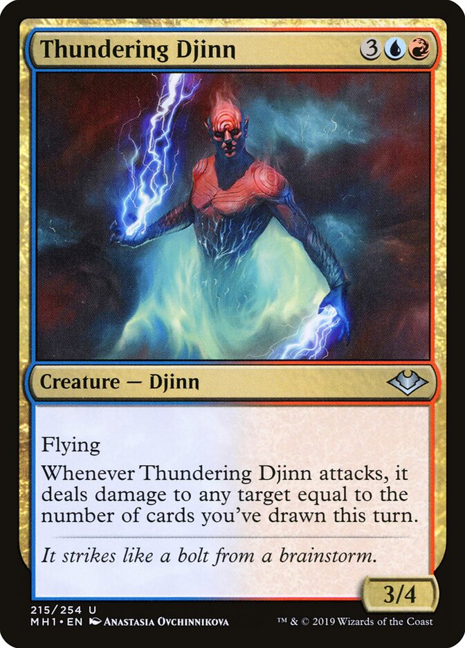 Thundering Djinn - Modern Horizons (Uncommon) [MH1-215]
