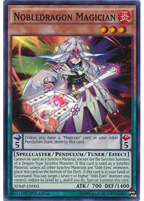 Nobledragon Magician — Structure Deck: Master of Pendulum (SDMP-003) Yu-Gi-Oh! card Imagen principal del producto