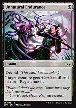 Unnatural Endurance - Oath of the Gatewatch (Common) [OGW-80] Hoofdafbeelding