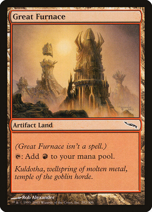 Great Furnace – Mirrodin (MRD-282) Magic: The Gathering card | LC-REM-20260804-15617497530700-2877281d-c85d-4f32-b40d-828b93c4ee8e