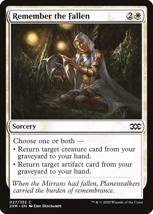Remember the Fallen – Double Masters (2XM-27) Magic: The Gathering card Main image
