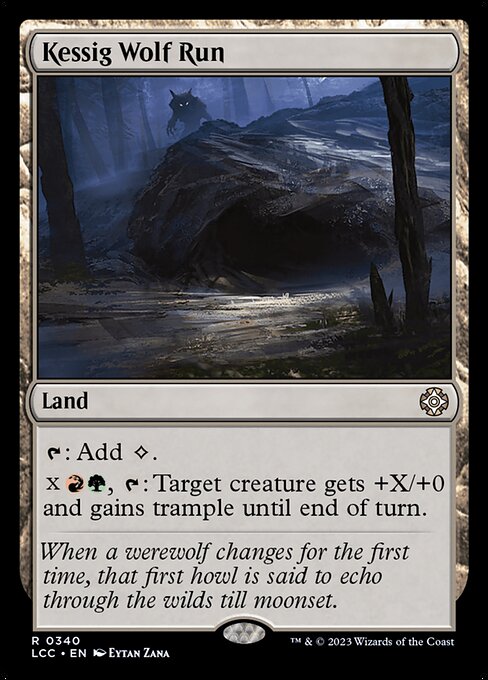 Kessig Wolf Run – Commander: The Lost Caverns of Ixalan (LCC-340) Magic: The Gathering card Main image