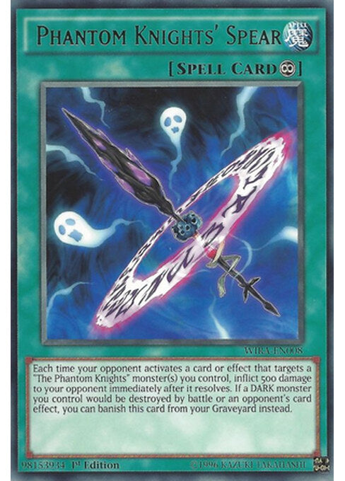 Phantom Knights' Spear — Wing Raiders (WIRA-008) Yu-Gi-Oh! card Immagine principale del prodotto