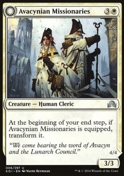 Avacynian Missionaries / Lunarch Inquisitors - Shadows over Innistrad (Uncommon) [SOI-6] Main image