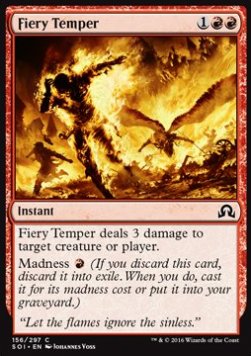 Fiery Temper - Shadows over Innistrad (Common) [SOI-156] Main image