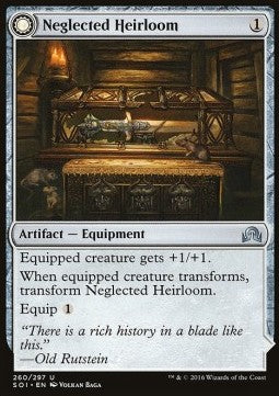 Neglected Heirloom / Ashmouth Blade - Shadows over Innistrad (Uncommon) [SOI-260]