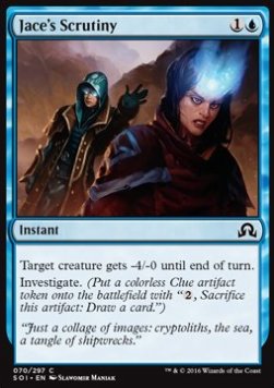 Jace's Scrutiny - Shadows over Innistrad (Common) [SOI-70] Hover Image