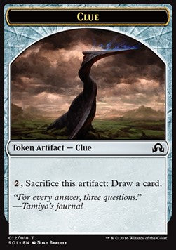 Clue Token (V.2) - Shadows over Innistrad (Token) [SOI-T12]