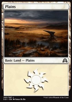 Plains (V.1) - Shadows over Innistrad (Land) [SOI-283]