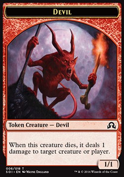 Devil Token (Red 1/1) - Shadows over Innistrad (Token) [SOI-T6]
