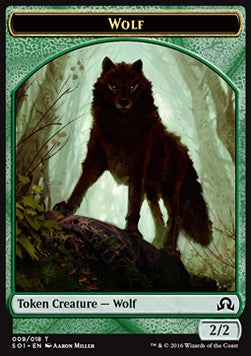 Wolf Token (Green 2/2) - Shadows over Innistrad (Token) [SOI-T9] Hauptbild