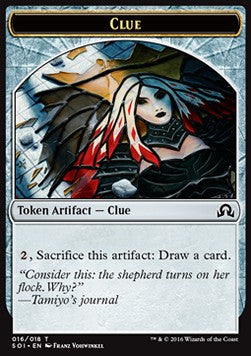 Clue Token (V.6) - Shadows over Innistrad (Token) [SOI-T16] Hauptbild