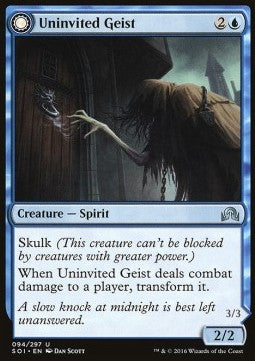 Uninvited Geist / Unimpeded Trespasser - Shadows over Innistrad (Uncommon) [SOI-94] Hauptbild