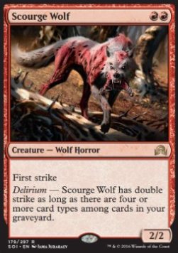 Scourge Wolf - Shadows over Innistrad (Rare) [SOI-179] Hover Image
