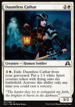 Dauntless Cathar - Shadows over Innistrad (Common) [SOI-11] Hover Image