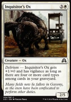 Inquisitor's Ox - Shadows over Innistrad (Common) [SOI-24] Hover Image