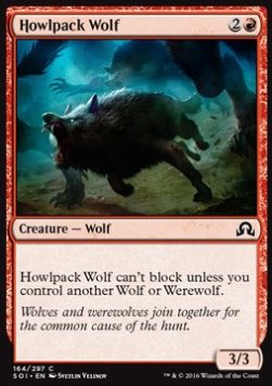 Howlpack Wolf - Shadows over Innistrad (Common) [SOI-164] Immagine principale del prodotto