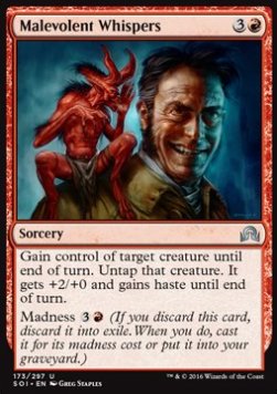 Malevolent Whispers - Shadows over Innistrad (Uncommon) [SOI-173] Hauptbild