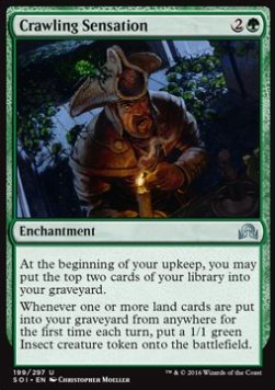 Crawling Sensation - Shadows over Innistrad (Uncommon) [SOI-199] Hauptbild
