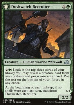 Duskwatch Recruiter / Krallenhorde Howler - Shadows over Innistrad (Uncommon) [SOI-203] Hauptbild
