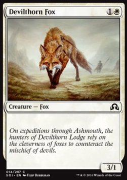 Devilthorn Fox - Shadows over Innistrad (Common) [SOI-14] Immagine principale del prodotto