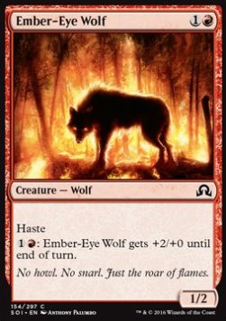 Ember-Eye Wolf - Shadows over Innistrad (Common) [SOI-154] Immagine principale del prodotto