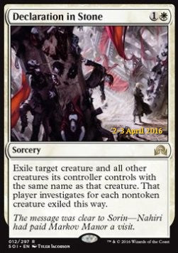 Declaration in Stone - Shadows over Innistrad: Promos (Rare) [PSOI-12]