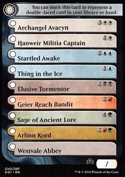Double-Faced Card Proxy Checklist (V.2) - Shadows over Innistrad (Tip Card) [SOI-CH2] Hauptbild