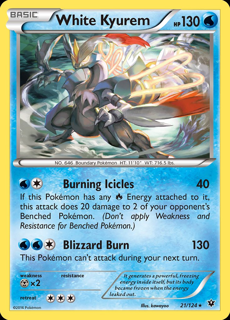 White Kyurem - Fates Collide (Holo Rare) [FCO-21] Hoofdafbeelding