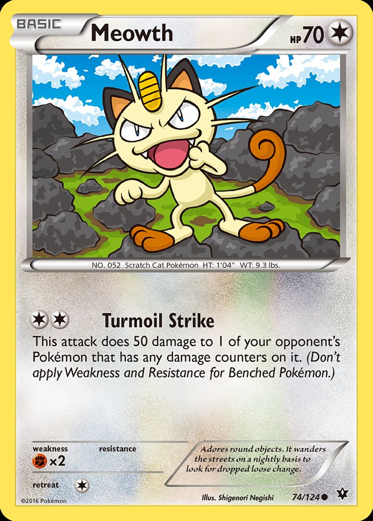 Meowth - Fates Collide (Common) [FCO-74] Main image